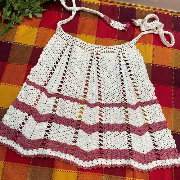 Vintage Crochet Appron - Picture 4 of 9